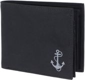 oxmox New Cryptan RFID Protect Querscheinbörse Freedom Anchor Print Grey Black Zwart