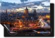 Chefcare Inductie Beschermer Amsterdam Centrum Luchtfoto Zonsondergang - 75x50 cm