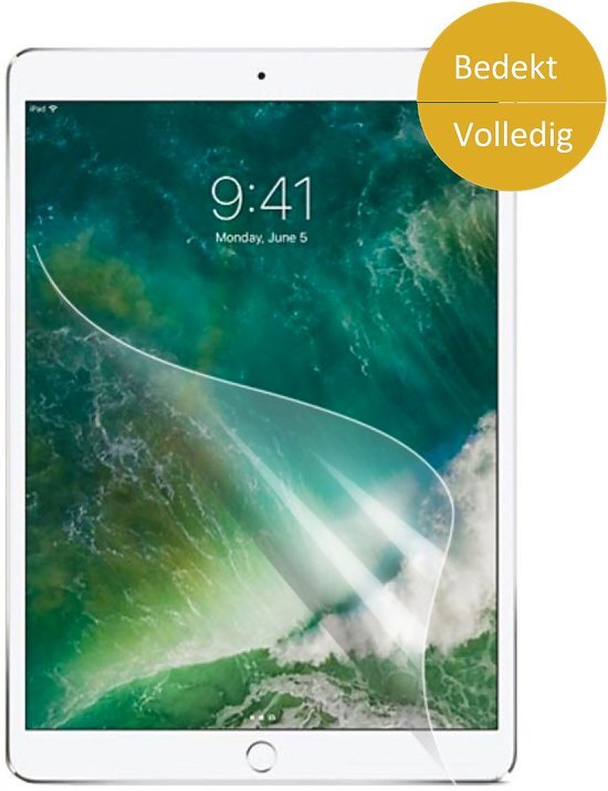 iCall Apple iPad 9.7 2018 Screenprotector PET Folie Glas van - Volledig Beeld Screen Protector 9H 0.2mm