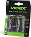 VIDEX LR20/D piles alcalines, 2 pièces, emballage blister