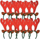 Bellatio Decorations 10x Rendier diadeem met oren