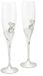 Zilverstad Champagneglazen Hart set van 2 stuks
