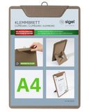 SIGEL KB120 menukaarten-klembord A4, beige, met opstelfunctie, stabiel clipboard