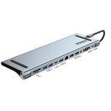 Nilox NXDSUSBC07 laptop dock & poortreplicator Docking Grijs