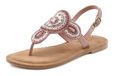 LASCANA Teenslipper rosa / oudroze / wit