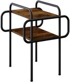 vidaXL Table basse Chêne fumé 40 x 40 x 51 cm Bois transformé