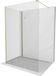 Mexen Kioto paroi de douche Walk-in 125 x 80 cm, transparent, doré