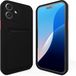 ShieldCase back cover met pasjeshouder geschikt voor de Apple iPhone 16 hoesje - telefoonhoesje met pasjeshouder - ruimte voor 1 pasje - hoogwaardig siliconen materiaal - back cover (noir)