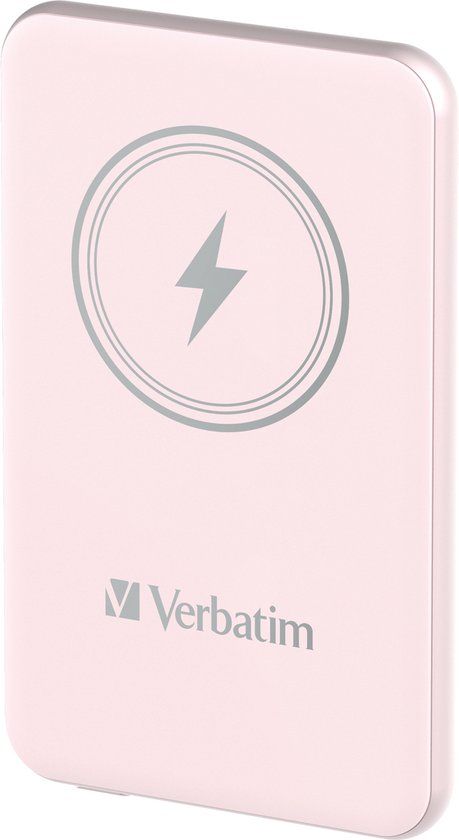 Verbatim Charge 'n' Go Magnetische Draadloze Power Bank 5000mAh Roze