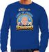 Bellatio Decorations Apres ski sweater heren - meer of minder schnaps - blauw - S