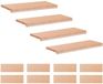vidaXL Trapmatten 12 st Naturel 80 x 30 x 2 cm Massief beukenhout