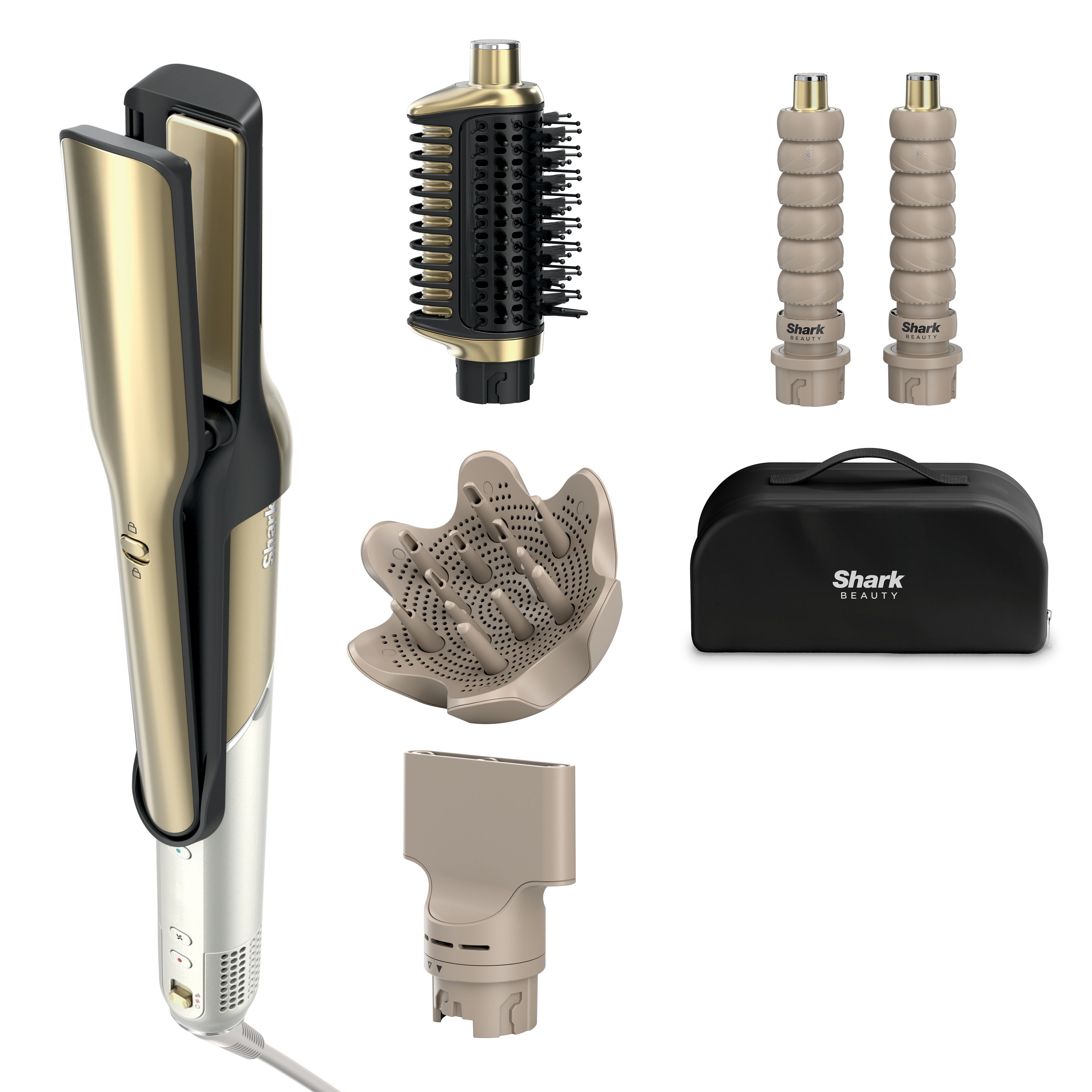 Shark Glam 5-in-1 Multistyler en Föhn - Wit/Goud - HD6052SEU