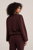 WE Fashion Dames jersey sweater met ballonmouwen