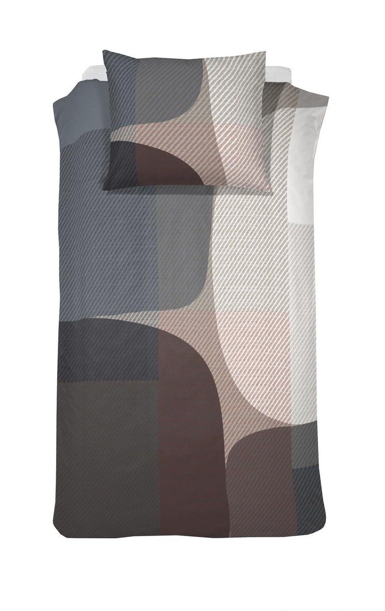 Damai Moore Dekbedovertrek Eenpersoons Satijn 140x200/220 cm Basalt Grijs