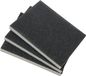 kwb set de 3 éponges abrasives grain fin, moyen et grossier pour bois et métal – papier abrasif utilisable à sec et humide