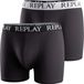 REPLAY Boxershorts lichtgrijs / zwart / wit
