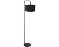 Mexlite Forma Vloerlamp Zwart Metaal/Linnen 30cm