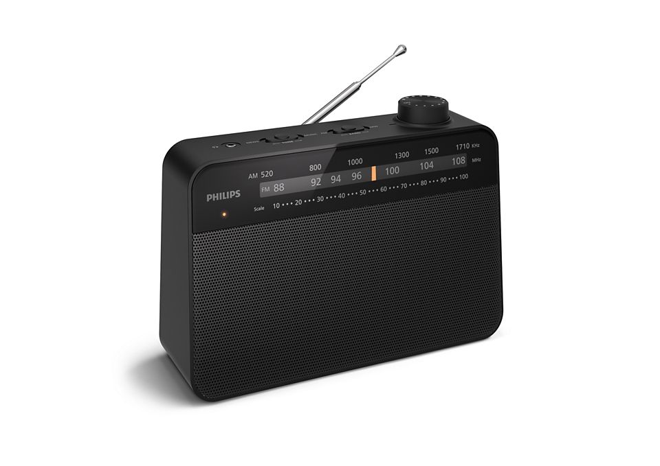 PHILIPS TAR2509 FM/MW Draagbare Radio - Zwart