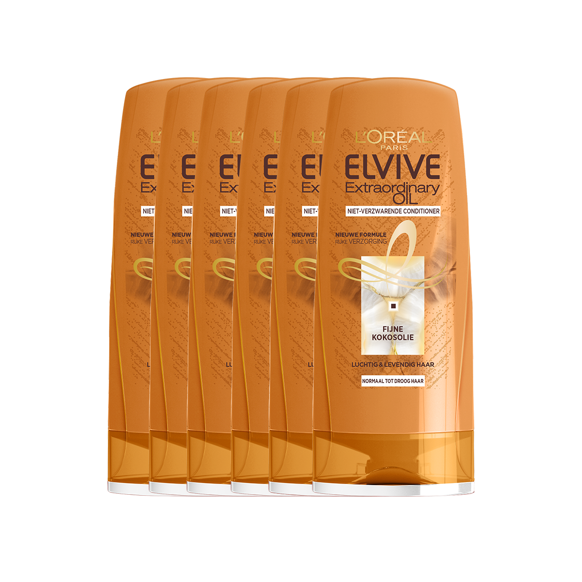 L'Oréal Elvive Extraordinary Oil Fijne Kokosolie - 6x 200ml - Conditioner