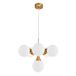 Gouden hanger 6 x 14 cm met glanzende afwerking