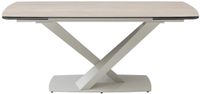 Vente-unique MALATA Verlengbare eettafel - Beige marmereffect