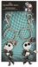Disney The Nightmare Before Christmas Black, White and Silver BFF Keyring Set
