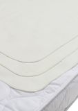 Meyco Baby molton onderlegger - 3-pack - white - 68x75cm