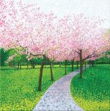 Susan Entwistle Art Cherry Blossom Limited Edition Doek, 50 cm x 50 cm, Papier/Cotton, Meerkleurig, 60 x 60 x 0.25 cm