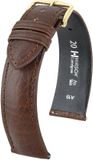 Hirsh Horlogeband Camelgrain Bruin - Leer - 19mm