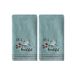 SKL Home by Saturday Knight Ltd. Life Is Beautiful 2 stuks handdoeken set, Aqua