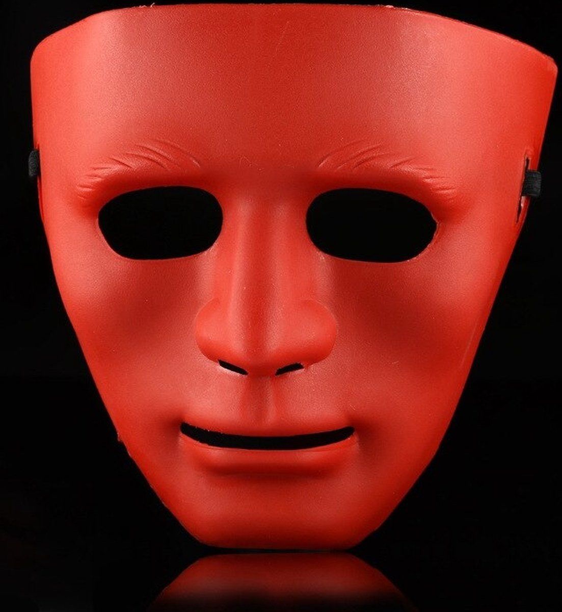 Elemental Goods Face Mask - Anoniem Masker - Rood - Halloween Party - Plastic