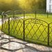 Elzusha - Clôture décorative de jardin en métal - 5 panneaux - 61x56 cm - Noir
