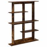 vidaXL Wandplank Gerookt eiken 102 x 20 x 130 cm Bewerkt hout