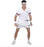 Widmann Tennis Kostuum Wimbledon Tennisspeler Man Small Carnaval kostuum Verkleedkleding
