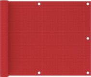 vidaXL Balkonscherm - 75x600 cm - HDPE - Rood