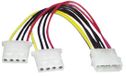 Goobay 50684 Elektrische kabel/adapter PC Y 5, 25 inch, 1 x mannelijk naar 2 x bus