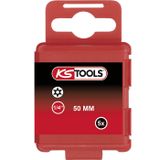 KS Tools 911.2777 1/4" Bit, met boring, TB9, 50mm, 5 per pak
