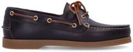 Manfield - Dames - Bruine leren bootschoentjes - Maat 37