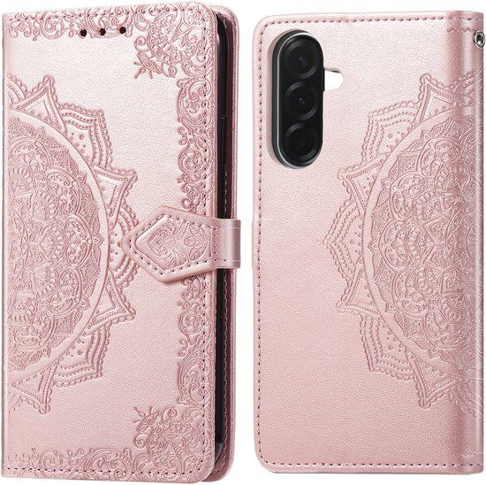 imoshion Hoesje - Geschikt voor Samsung Galaxy A37 (5G) - Mandala Bookcase - Rosé Goud