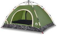 vidaXL Tent 3-persoons snelontgrendeling groen