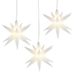 OEM LED-sterrenset, 3 stuks, wit, diameter 10 cm, met timer, op batterijen