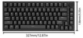 StarTech AK820/AK820 Pro - Mechanisch gaming-toetsenbord - 87 toetsen - Bluetooth/2,4 GHz draadloos - USB - Hot-swap - Rode switches