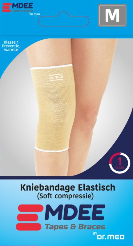 Emdee Elastic Knee Support - Skin Tone - 1 Piece