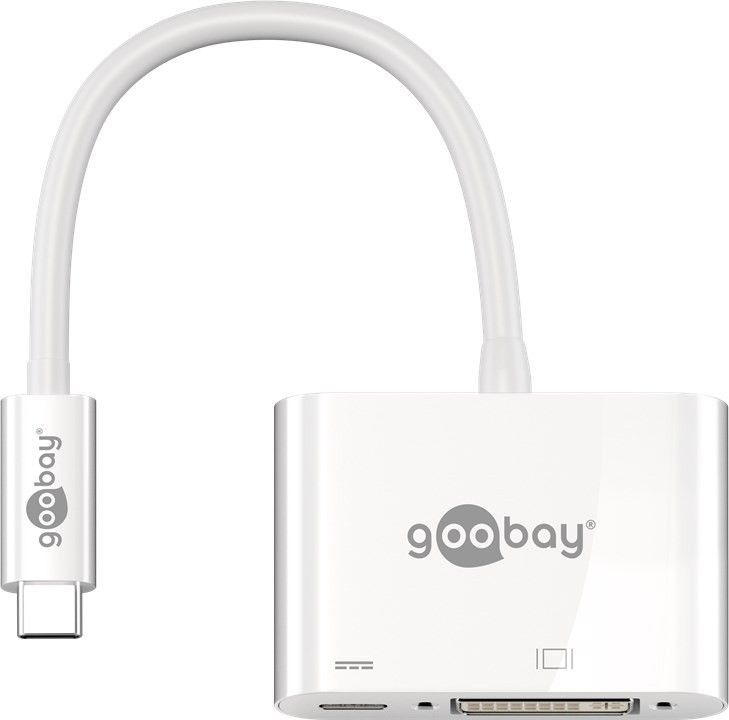 Goobay 62108 - USB-C Hub - 2 Ports - White