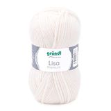 Gründl Lisa Premium Uni brei- en haakgaren, crème