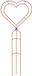 Merkloos KOTARBAU Metalen Tuindecoratie Hart - 147cm - Roesteffect