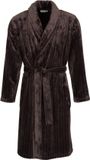 Pastunette - Badjas - Urban Essence - Fleece - Bruin/Taupe - Maat 2XL