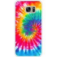 Samsung Bedrukt siliconen hoesje compatibel met Galaxy S7 Edge Tie Dye Spirale