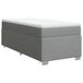 VidaXL Boxspringbed met matelas, gris clair, 120x190 cm