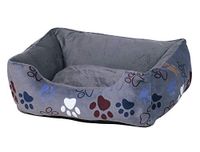 Nobby Comfortbed hoekig Classic "LISSI" donkergrijs 80 x 70 x 22 cm